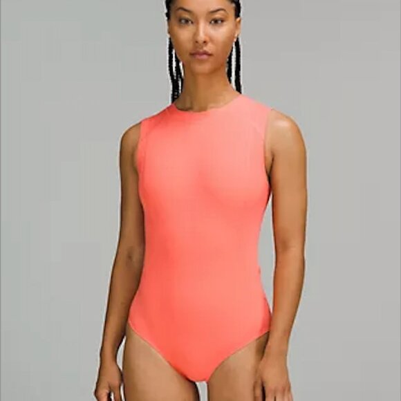 Lululemon Athletica Orange and Pink One Piece Swimsuit - Picture 5 of 5